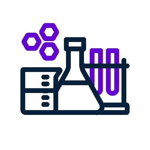 Laboratory glassware icon
